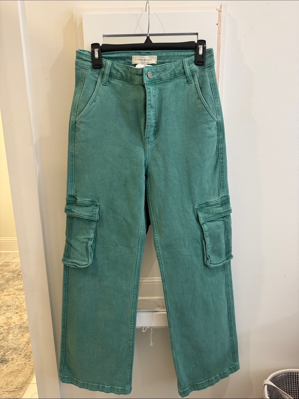 Women’s Green Cargo Boot Cut Jeans - Unbranded